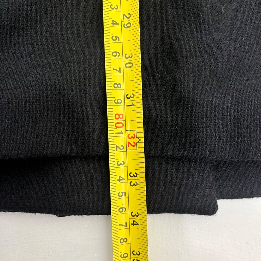 Worthington Womens 14T Wool Blend Double Breasted Pant Suit Black Gold Buttons - Picture 9 of 11